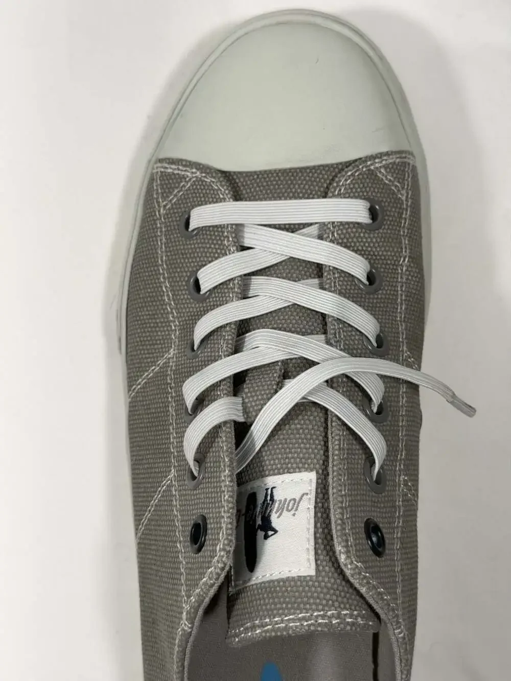 johnnie-O Mens Sail Away Canvas Sneakers Grey